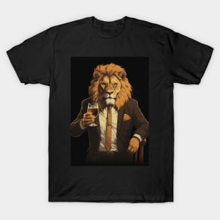 Funny Lion Beer T-Shirt